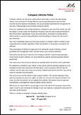 Company Vehicles Policy