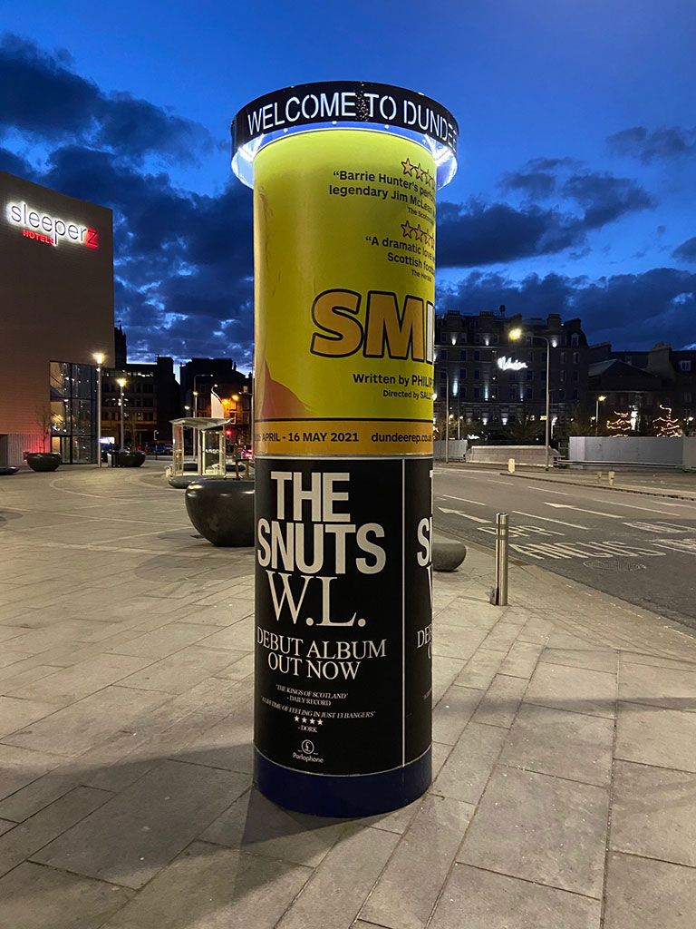 Advertising Column - Illuminated